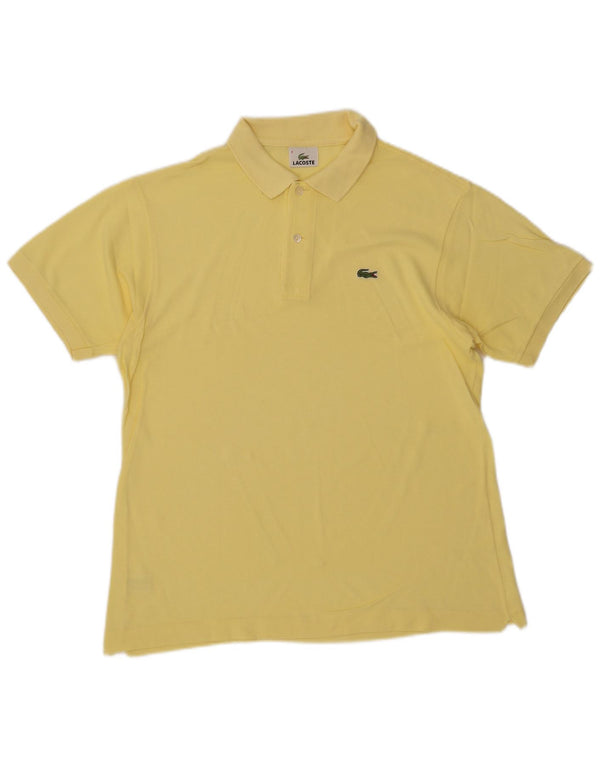 Polo da uomo Lacoste taglia 4 media in cotone giallo