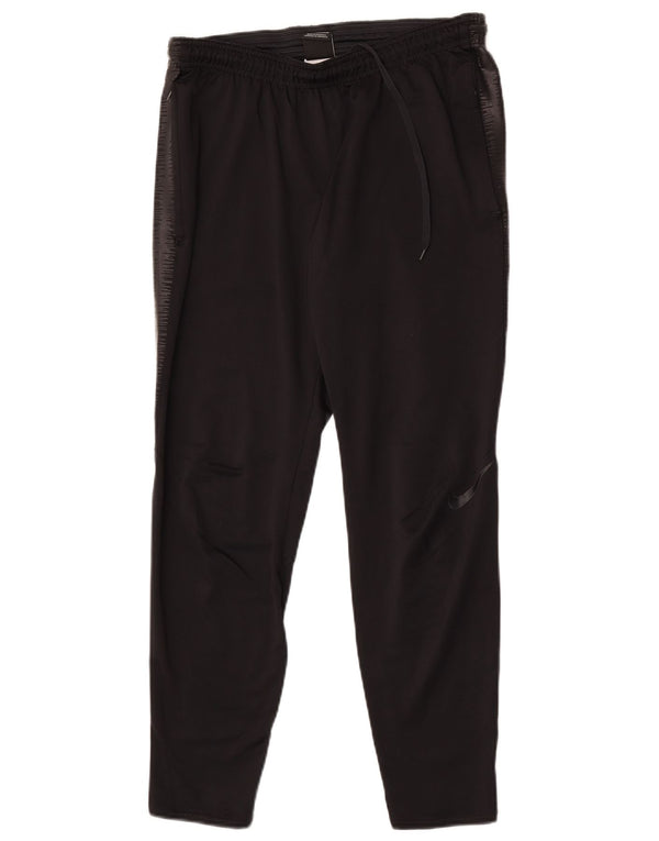 Pantaloni da tuta Nike Dri Fit da uomo, poliestere color block medio nero