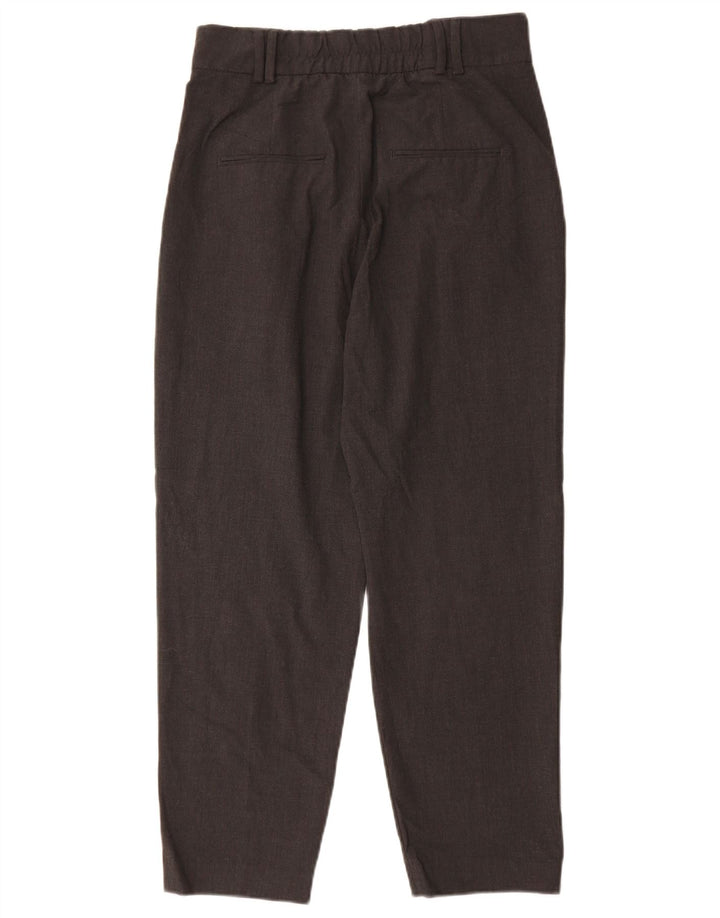 Pantaloni chino con pegging da donna Zara EU 36 Small W26 L25 poliestere grigio