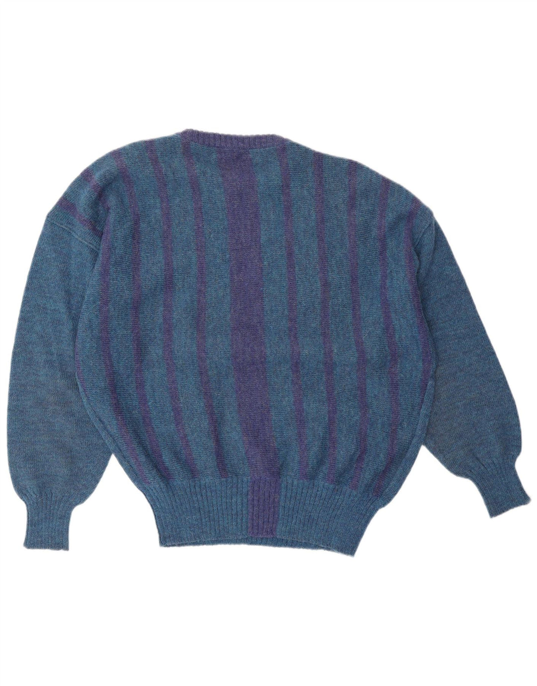 GIANNI VERSACE Maglione da uomo girocollo grande classico a righe blu