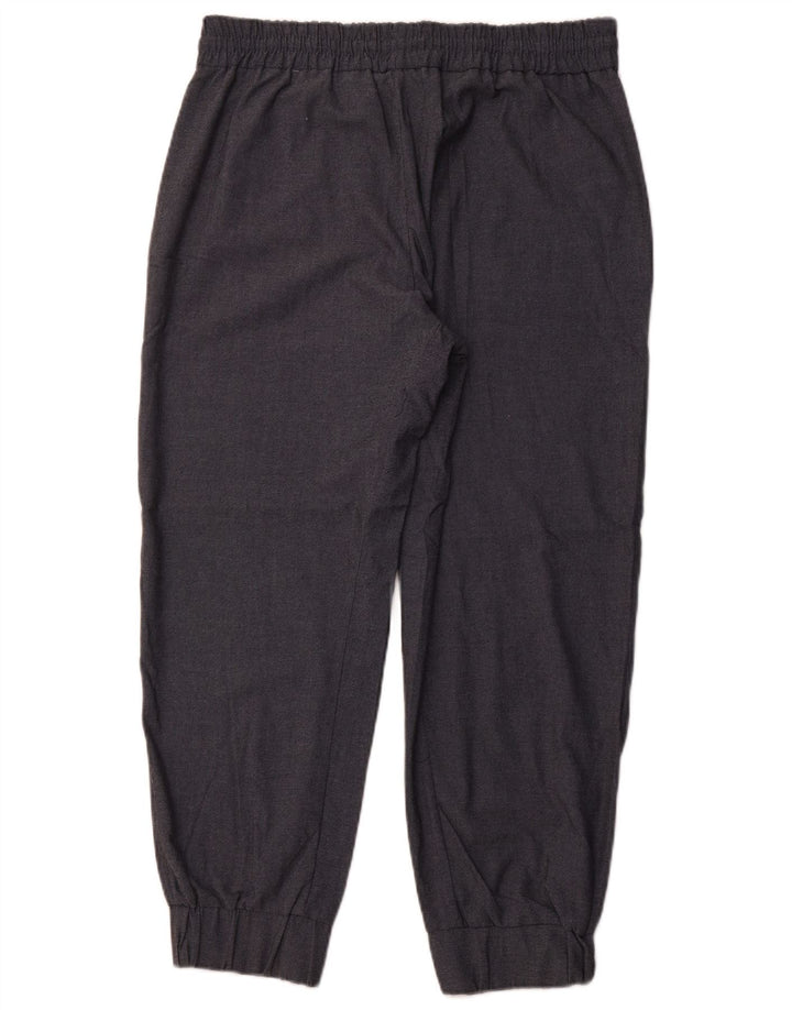 Pantaloni chino da jogging da donna ZARA XL W32 L27 poliestere grigio