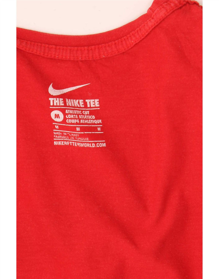 T-shirt grafica Nike da uomo con taglio atletico, colore rosso medio