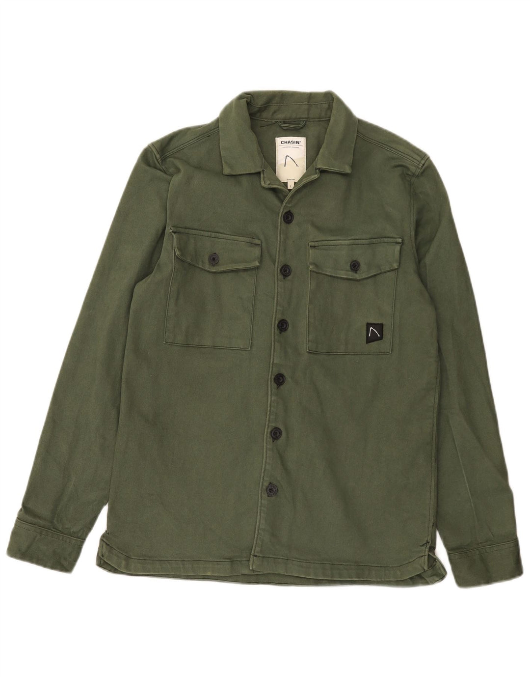 Camicia da uomo Chasin grande in cotone verde