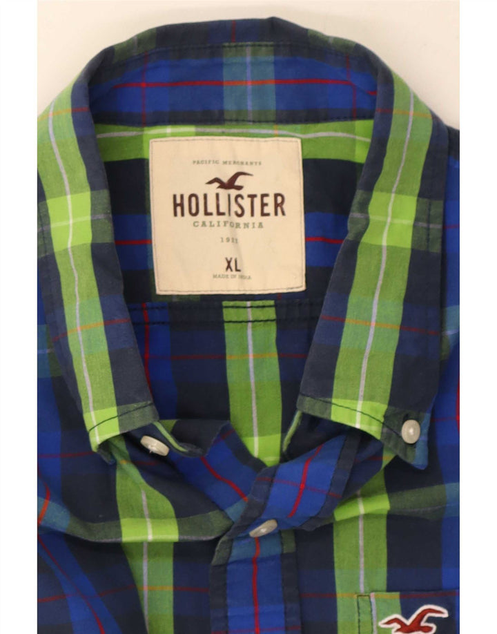 Camicia Hollister da uomo XL a quadri blu