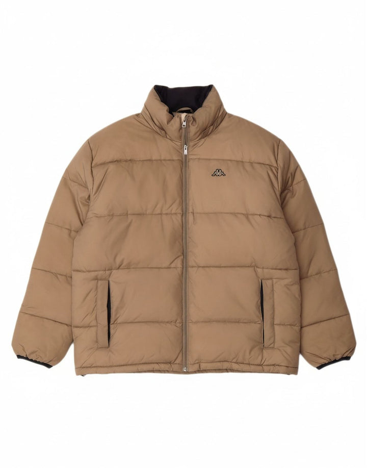 KAPPA Mens Padded Jacket UK 40 Large Grey Polyamide