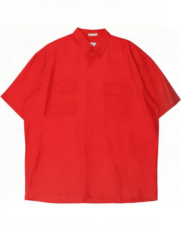 Brugi Camicia a maniche corte da uomo XL Seta rossa