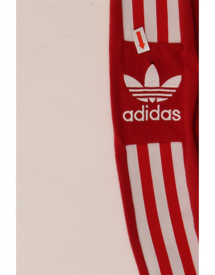 Leggings grafici da donna Adidas UK 8 piccoli in cotone rosso