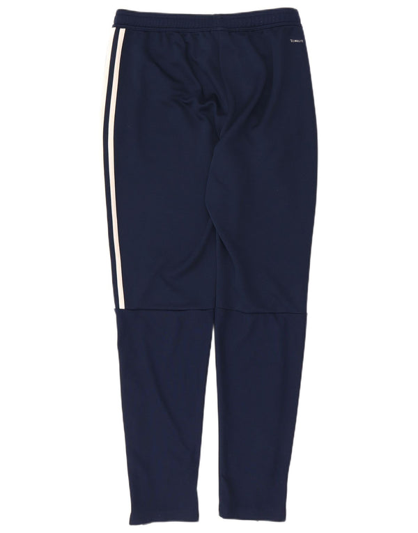 Adidas Mens Climalite Tracksuit Trousers Medium  Navy Blue Polyester