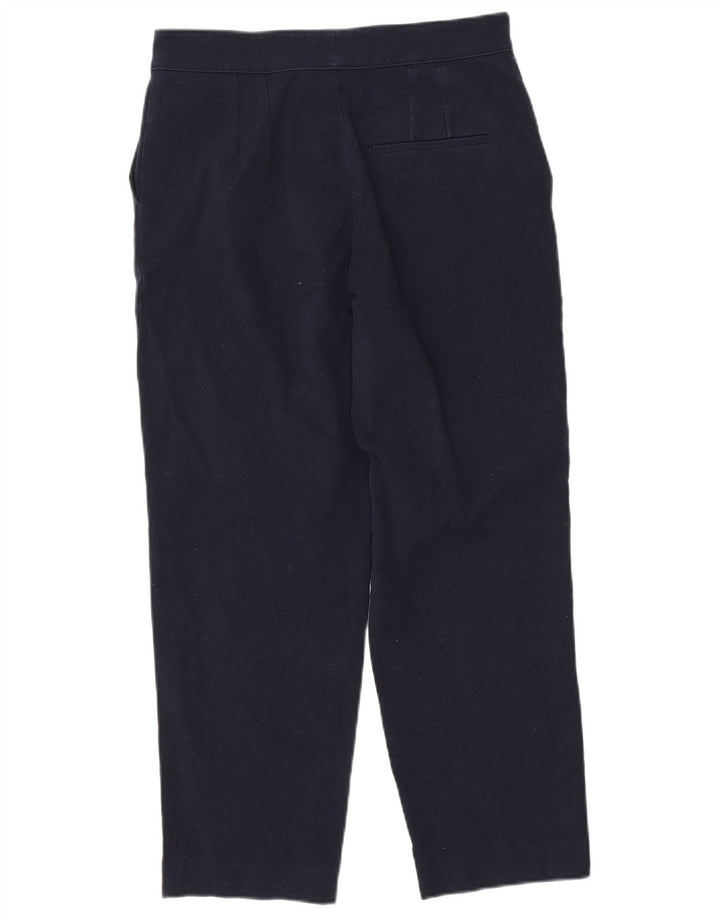Pantaloni cropped da donna Massimo Dutti EU 40 Medium W30 L26 Blu navy