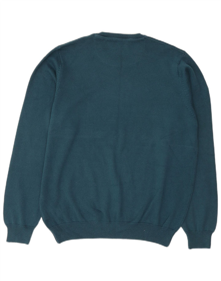 Maglione maglione girocollo da uomo vestibilità regolare Marks & Spencer grande verde