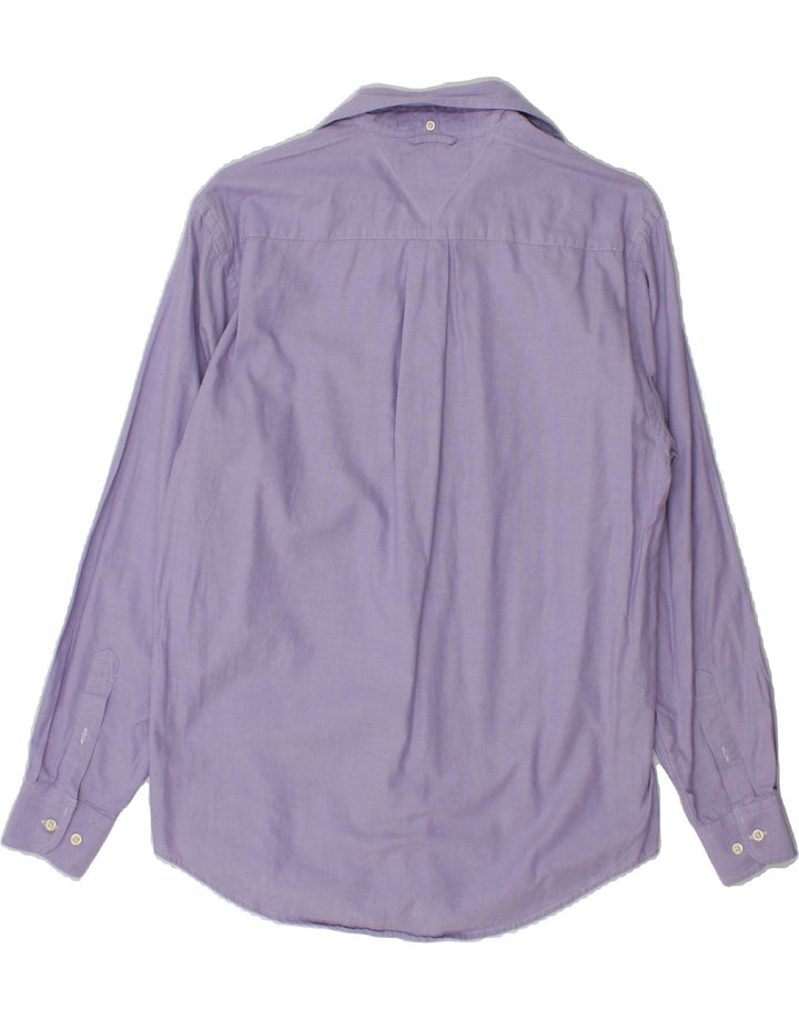 TOMMY HILFIGER Mens Shirt XS Purple Cotton Vintage Tommy Hilfiger and Second-Hand Tommy Hilfiger from Messina Hembry 