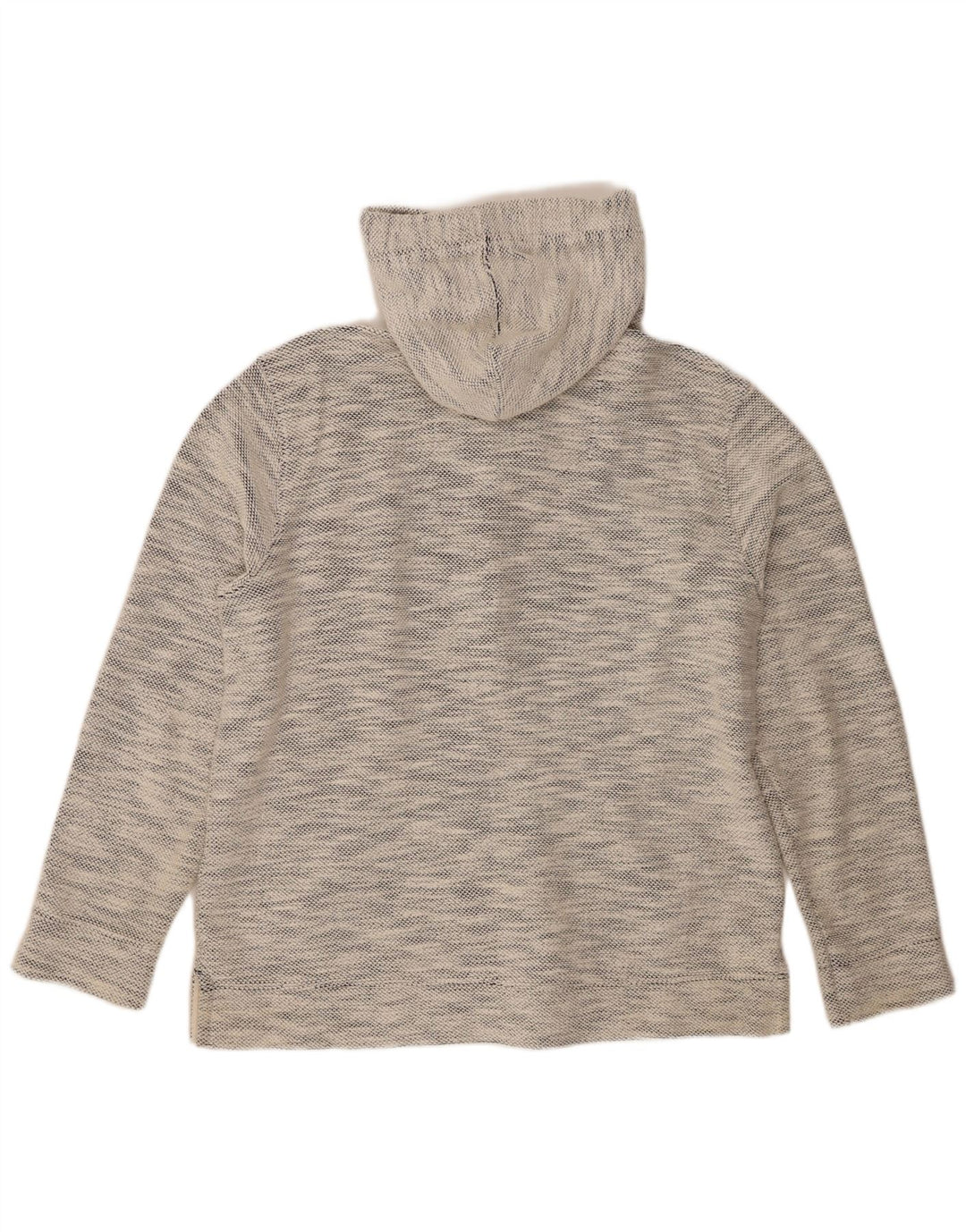 Felpa con cappuccio e zip da uomo Fat Face, grande cotone chiazzato grigio