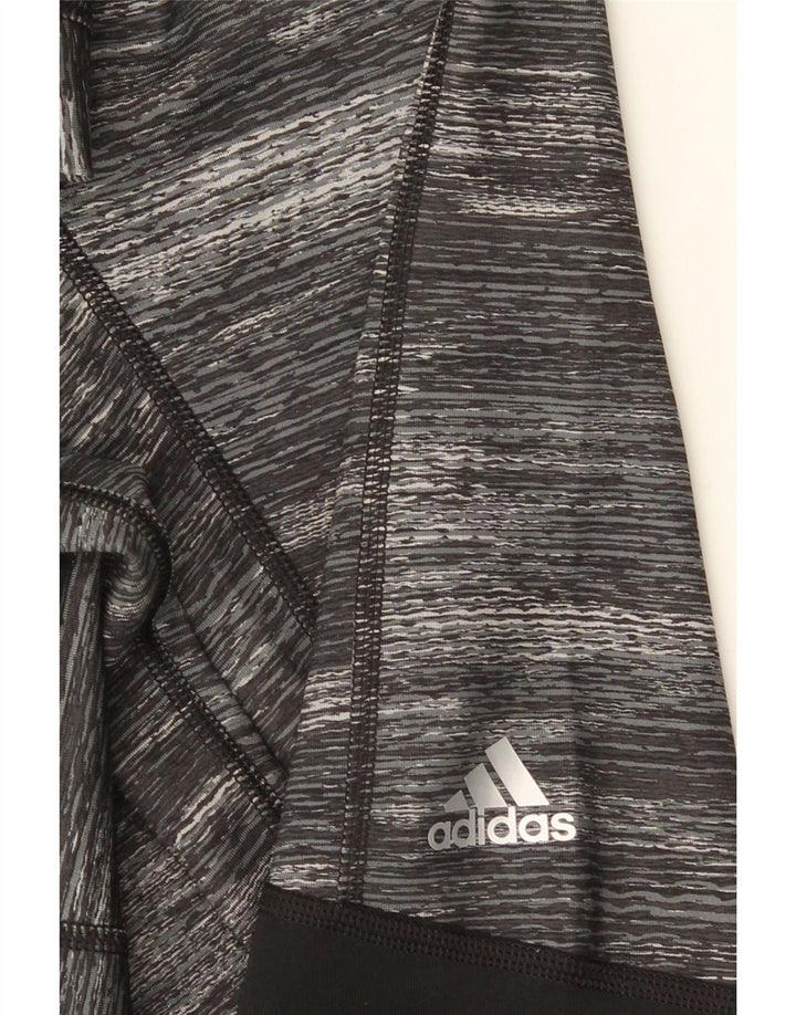 Leggings Capri da donna ADIDAS UK 8 Small grigio color block