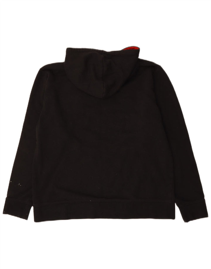 Felpa con cappuccio grafica da uomo Reebok grande in cotone nero
