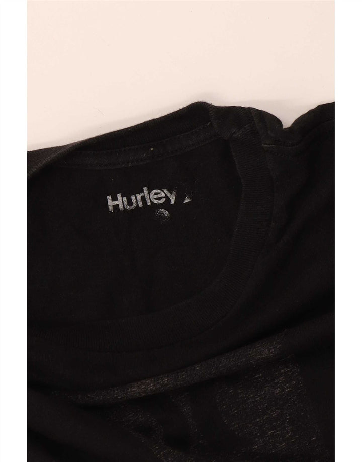 T-shirt grafica Hurley da uomo grande nera