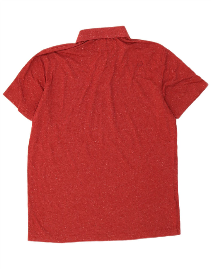 Polo da uomo Penguin in cotone screziato rosso medio