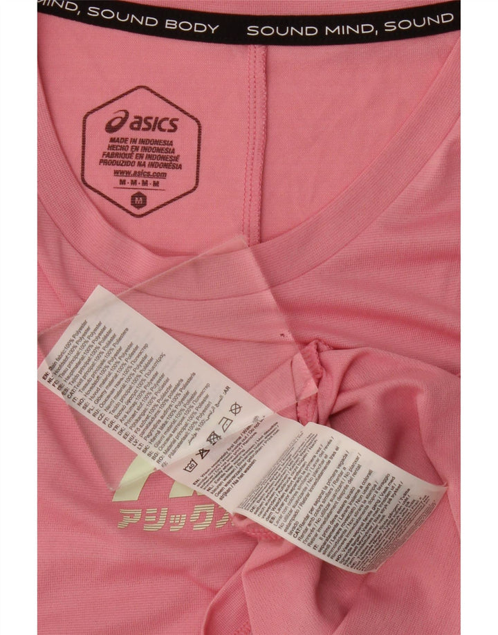 Canottiera grafica da donna Asics UK 12 poliestere rosa medio