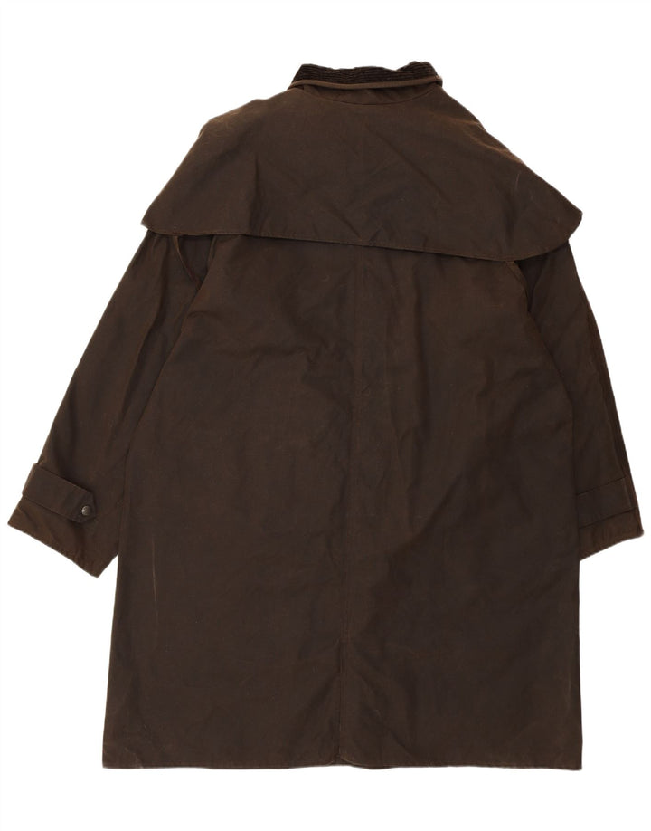 DRIZA - BONE Trench da uomo in cotone cerato UK 42 XL Cotone marrone
