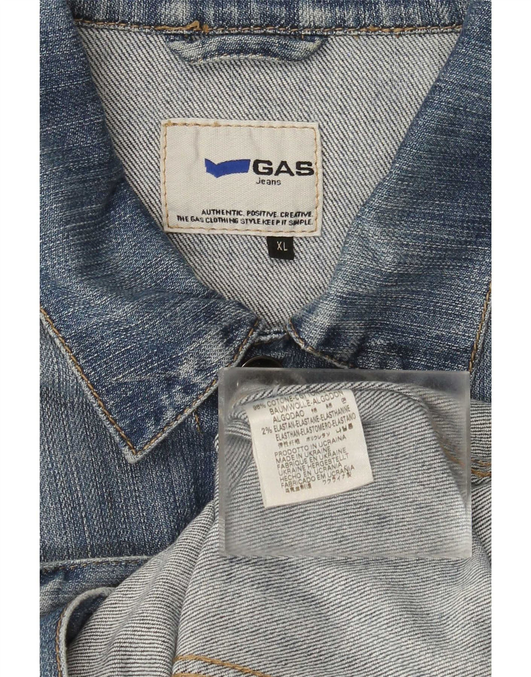 Giacca in denim da donna Gas UK 18 XL cotone blu