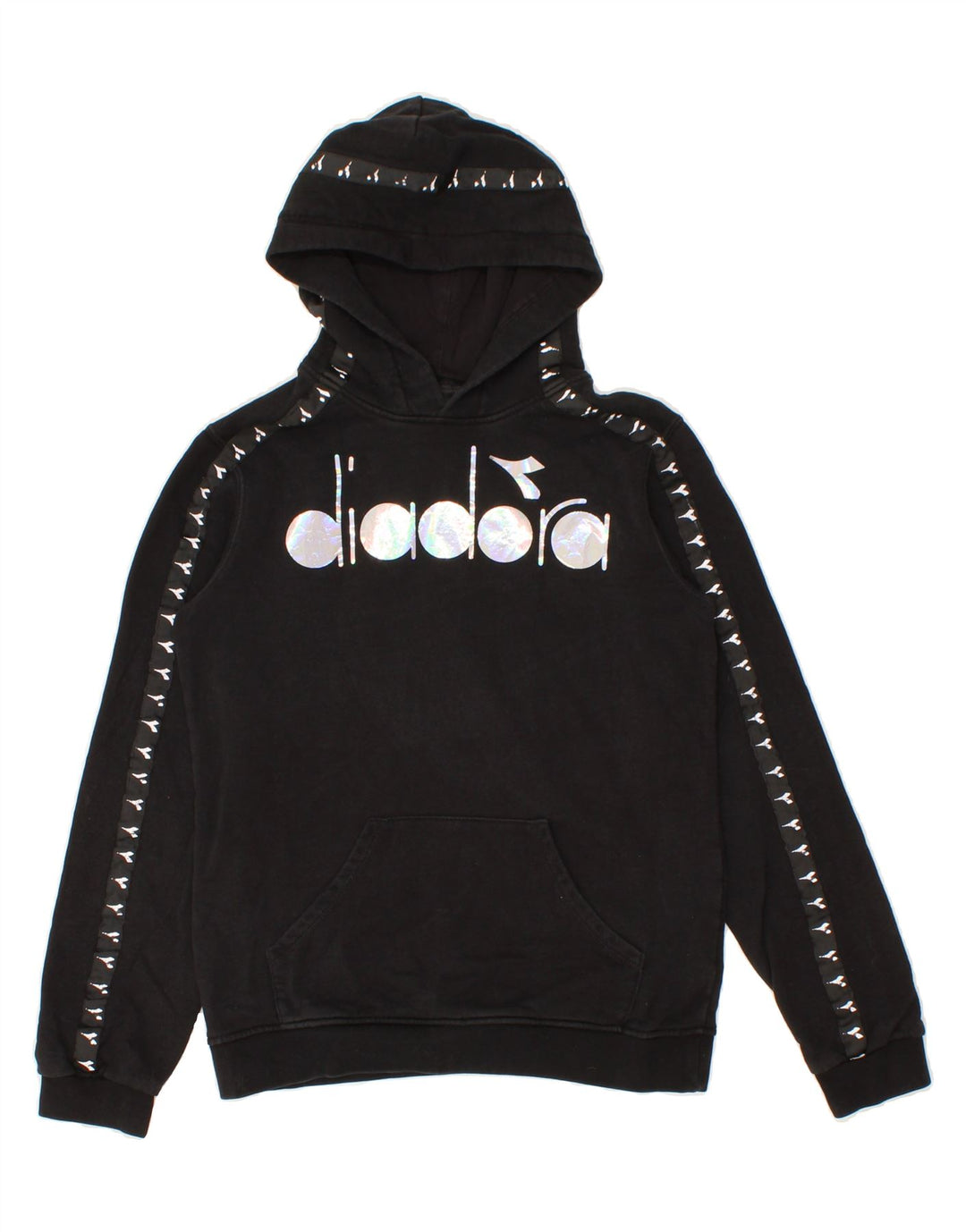 Girls Graphic Hoodie Jumper 13-14 Years Vintage Diadora and Second-Hand Diadora from Messina Hembry 