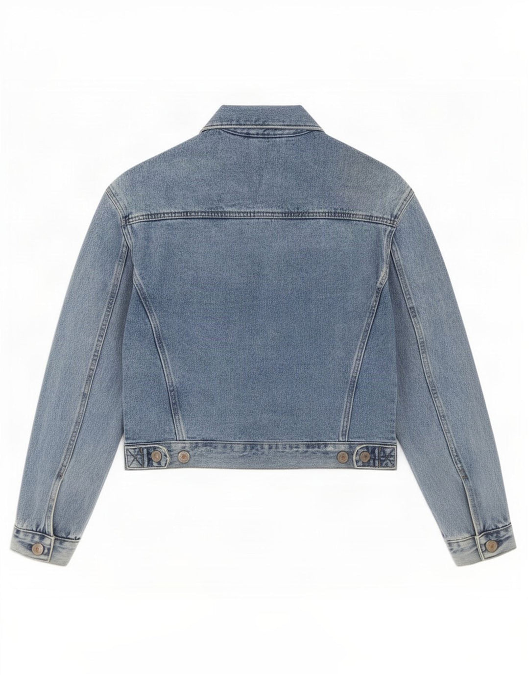 Giacca corta in denim da donna Zara UK 6 XS blu cotone