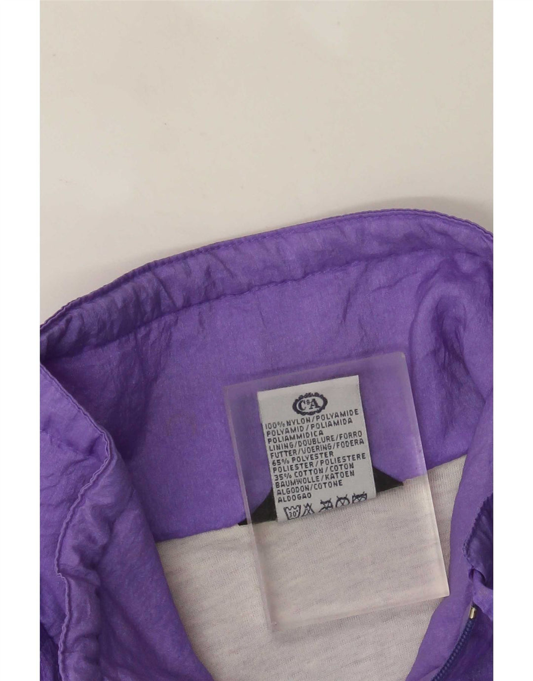 Giacca antipioggia oversize da donna Rodeo EU 42 Large Viola Nylon