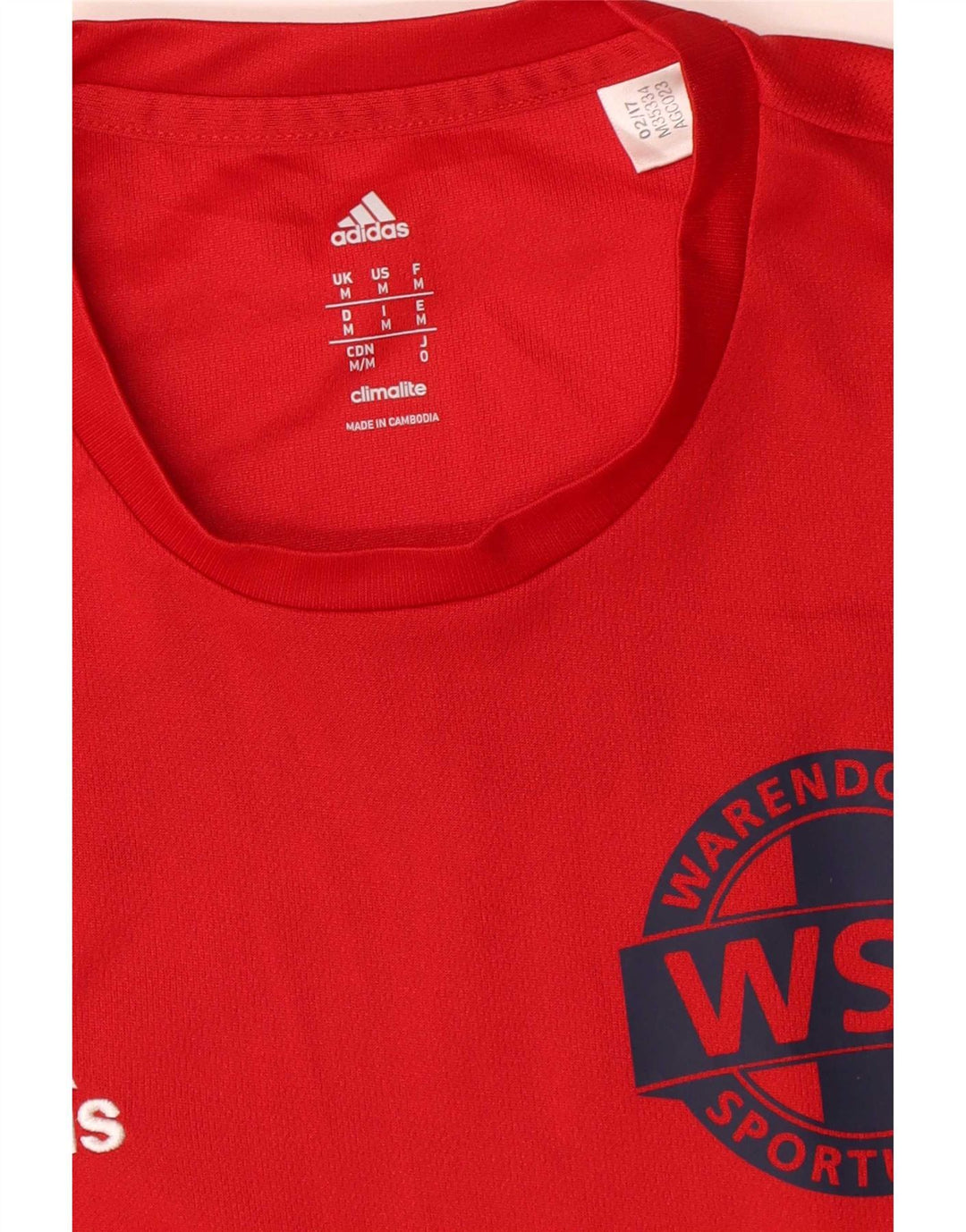 Maglietta grafica Adidas Warendorfer Sportuninon da uomo, rossa media