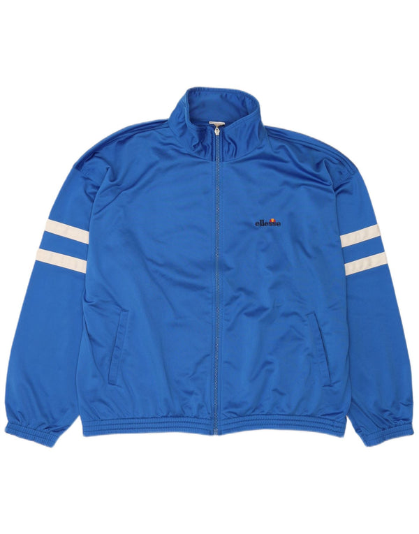 Giacca da ginnastica da uomo Ellesse XL Blu in poliestere color block