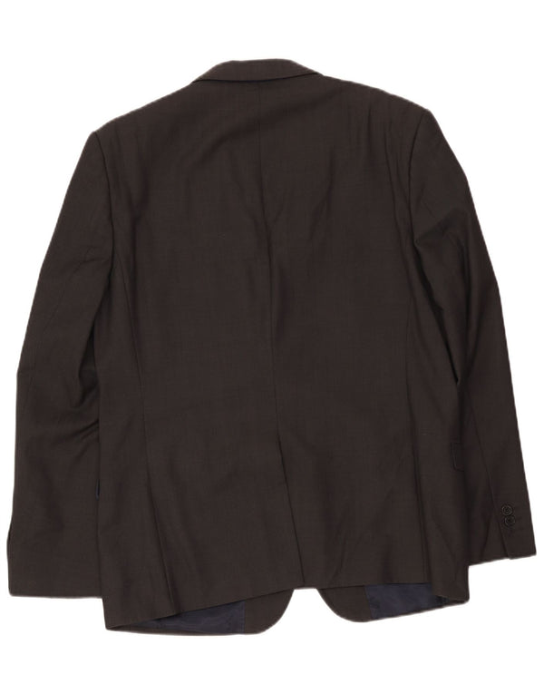 Giacca blazer da uomo a 2 bottoni Ted Baker UK 42 XL lana grigia