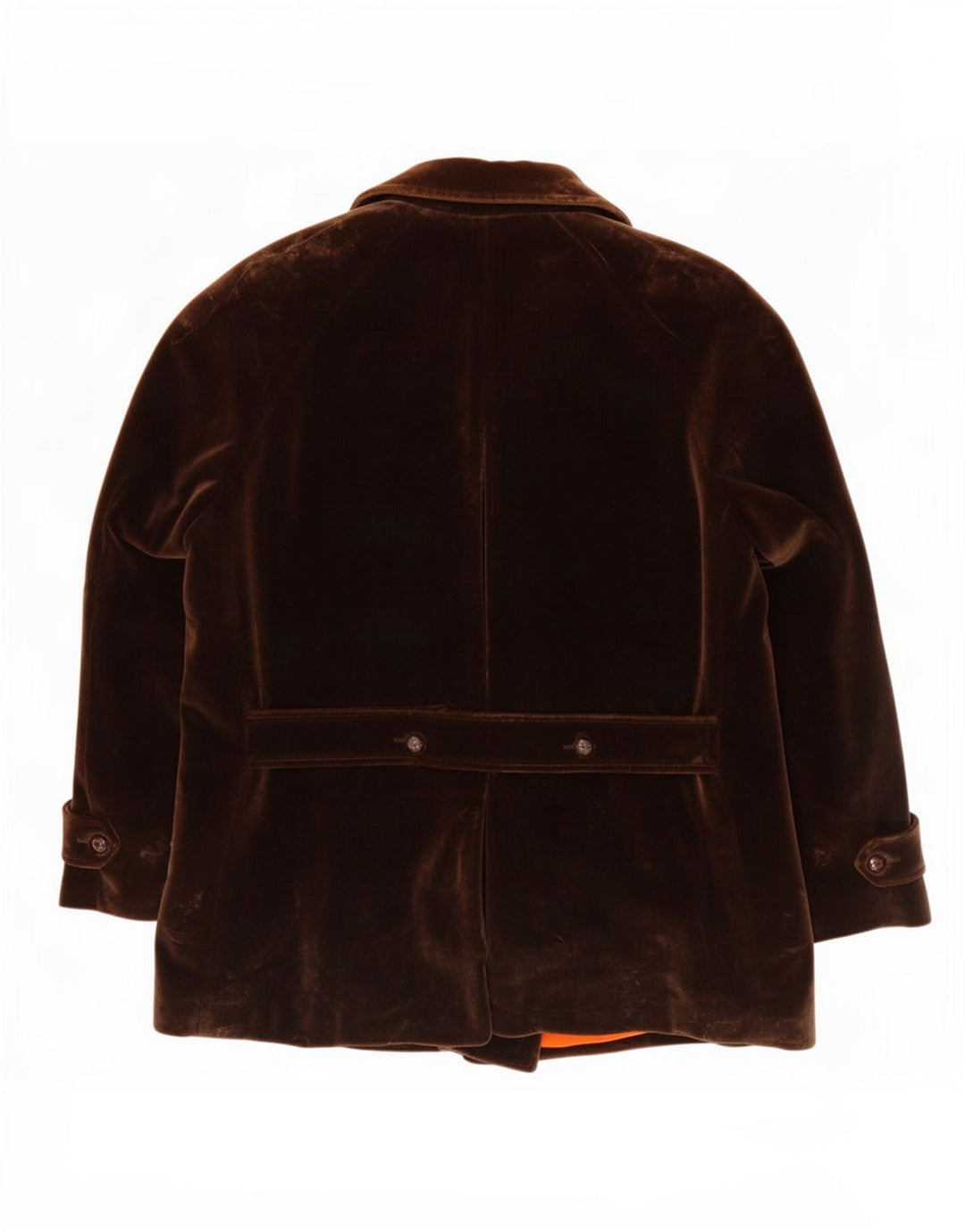 Giacca blazer in velluto doppio petto da uomo Capalbio UK 40 grande marrone