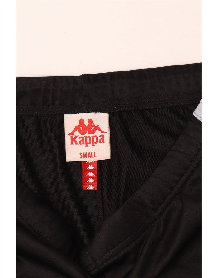 Pantaloni da tuta con grafica Kappa da uomo Joggers piccoli neri