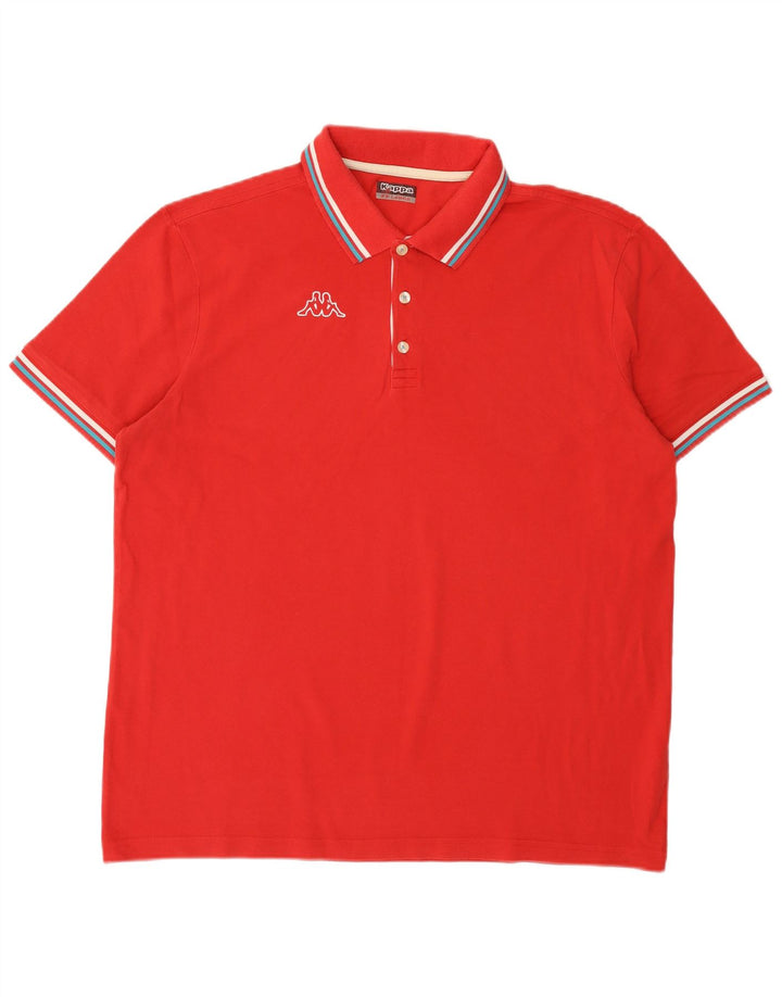 Polo Kappa Uomo 2XL Cotone Rosso