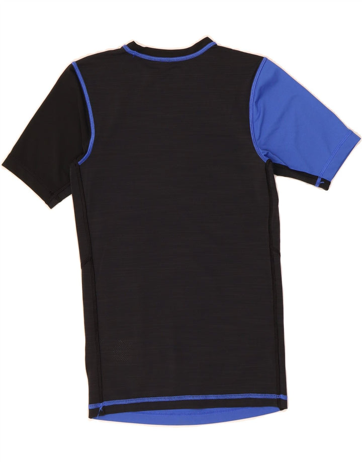 REEBOK Mens T-Shirt Top Medium Blue Colourblock Polyester Vintage Reebok and Second-Hand Reebok from Messina Hembry 