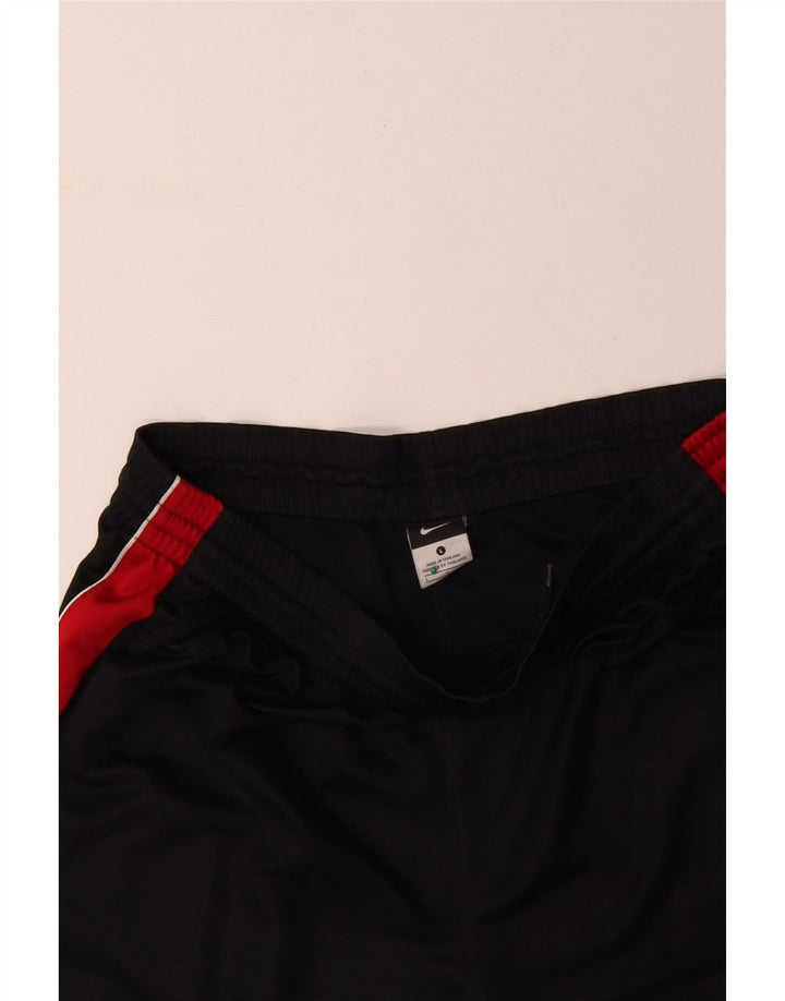 NIKE Pantaloncini sportivi da uomo grandi in poliestere color block nero