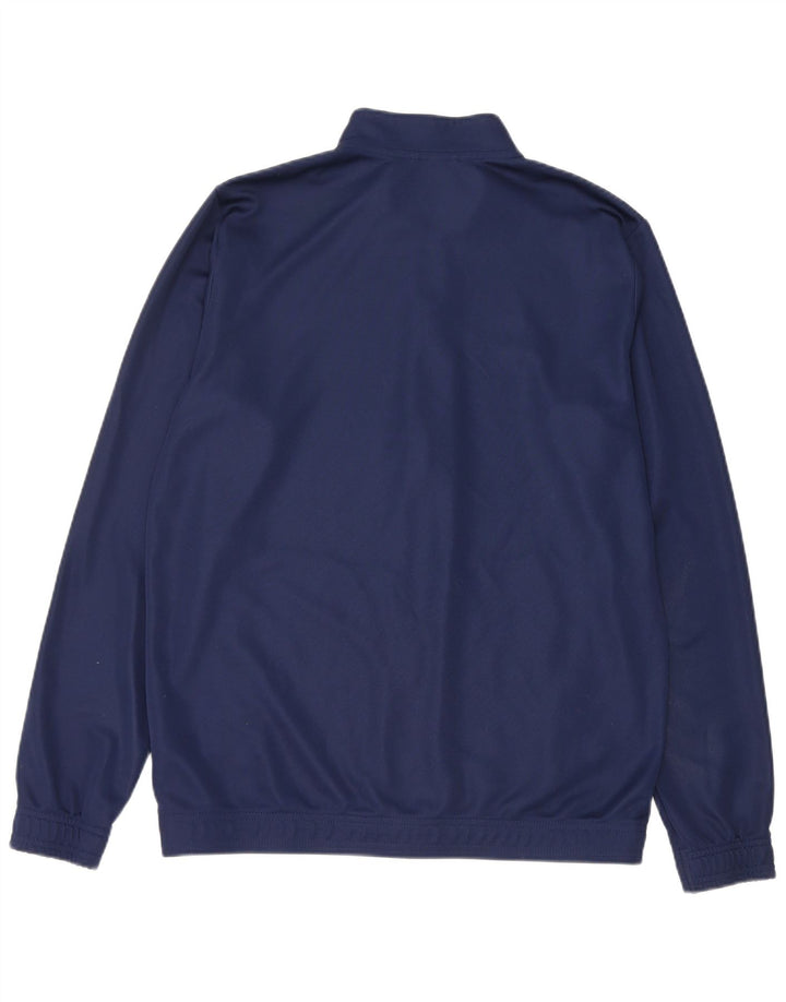 Giacca da ginnastica da uomo Adidas grande in poliestere blu navy