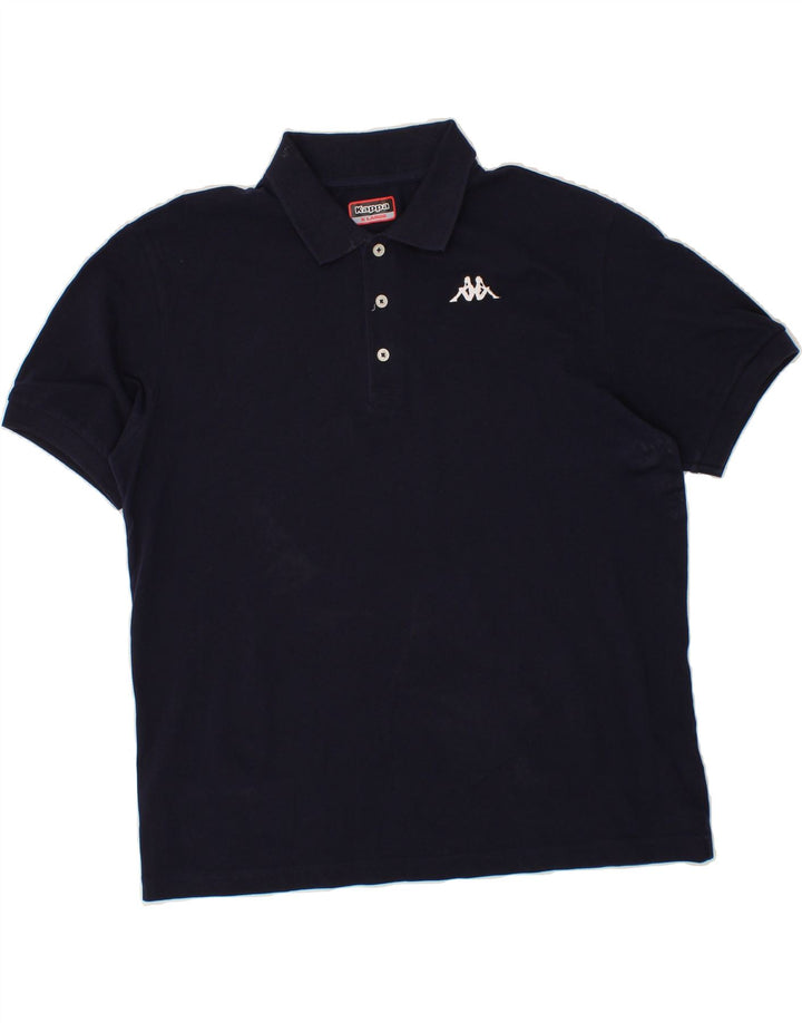 KAPPA Mens Polo Shirt XL Navy Blue Cotton Vintage Kappa and Second-Hand Kappa from Messina Hembry 