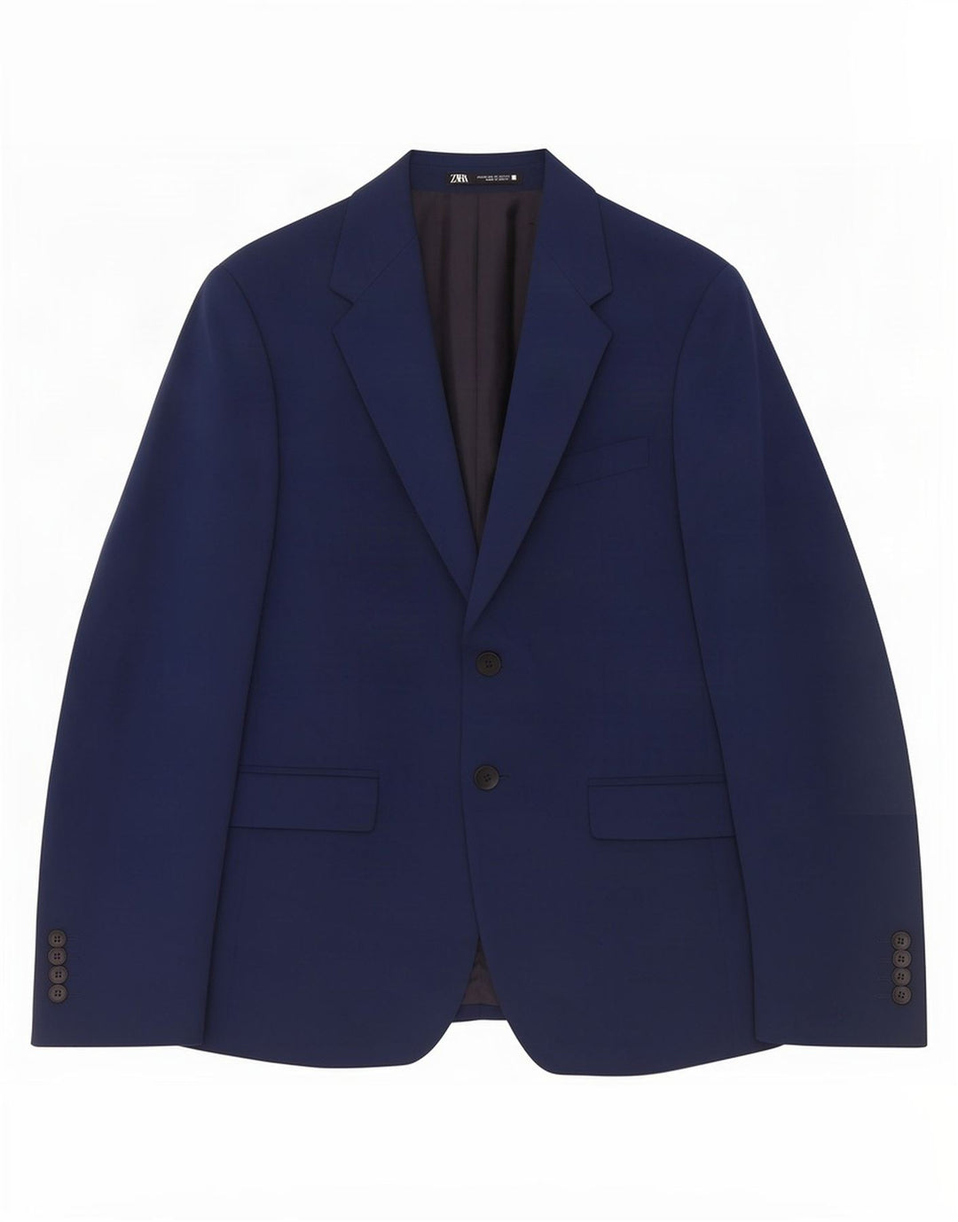 Giacca blazer da uomo a 2 bottoni Zara EU 46 piccola blu navy