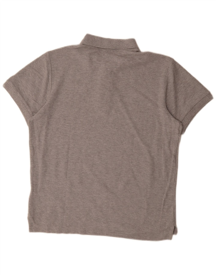 Polo NIKE da uomo grande in cotone grigio