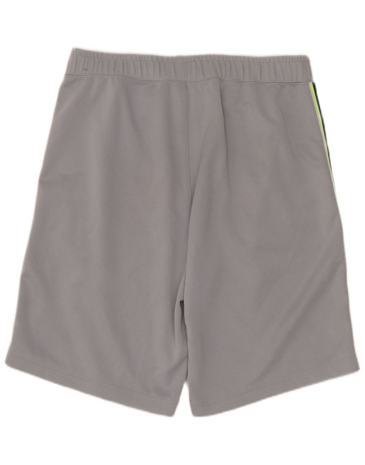 Pantaloncini sportivi grafici Nike da uomo in poliestere color block grigio medio