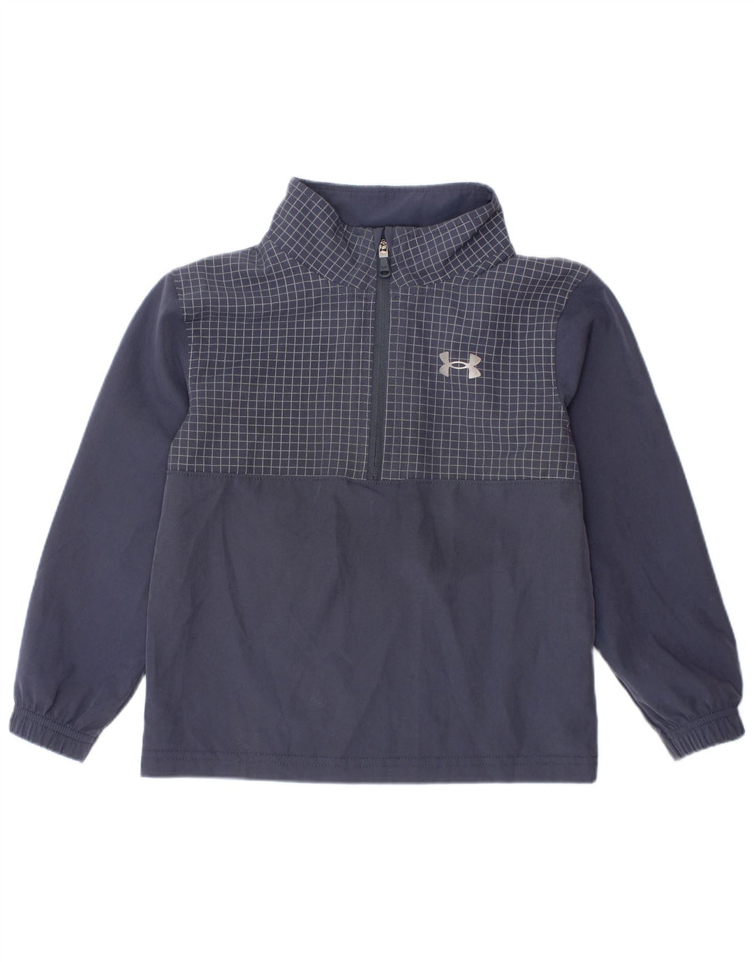 Maglia della tuta pullover con grafica per ragazzi UNDER ARMOUR 2-3 anni blu navy a quadri