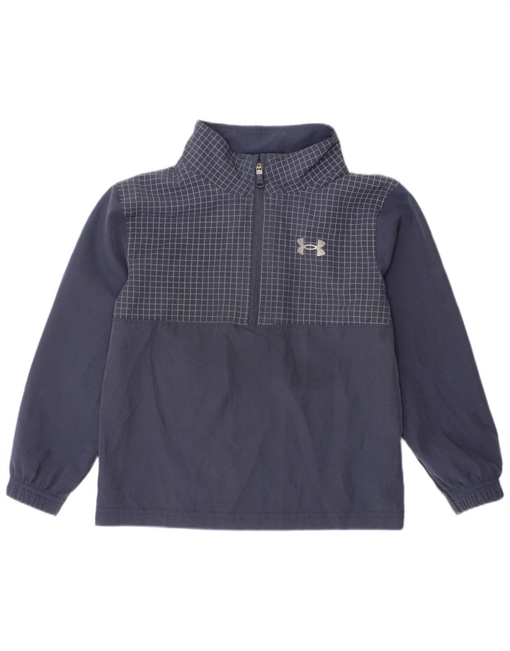 Maglia della tuta pullover con grafica per ragazzi UNDER ARMOUR 2-3 anni blu navy a quadri