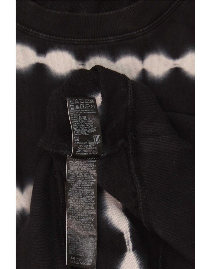 Felpa oversize da donna Marks & Spencer UK 18 XL Black Tie Dye