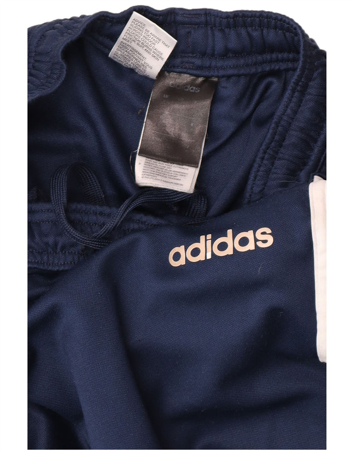 Pantaloni da tuta Adidas Climalite da uomo XS in poliestere blu navy