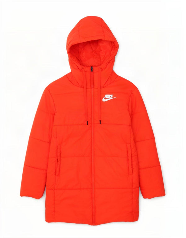 Cappotto imbottito reversibile con grafica oversize da donna Nike UK 10 piccolo arancione