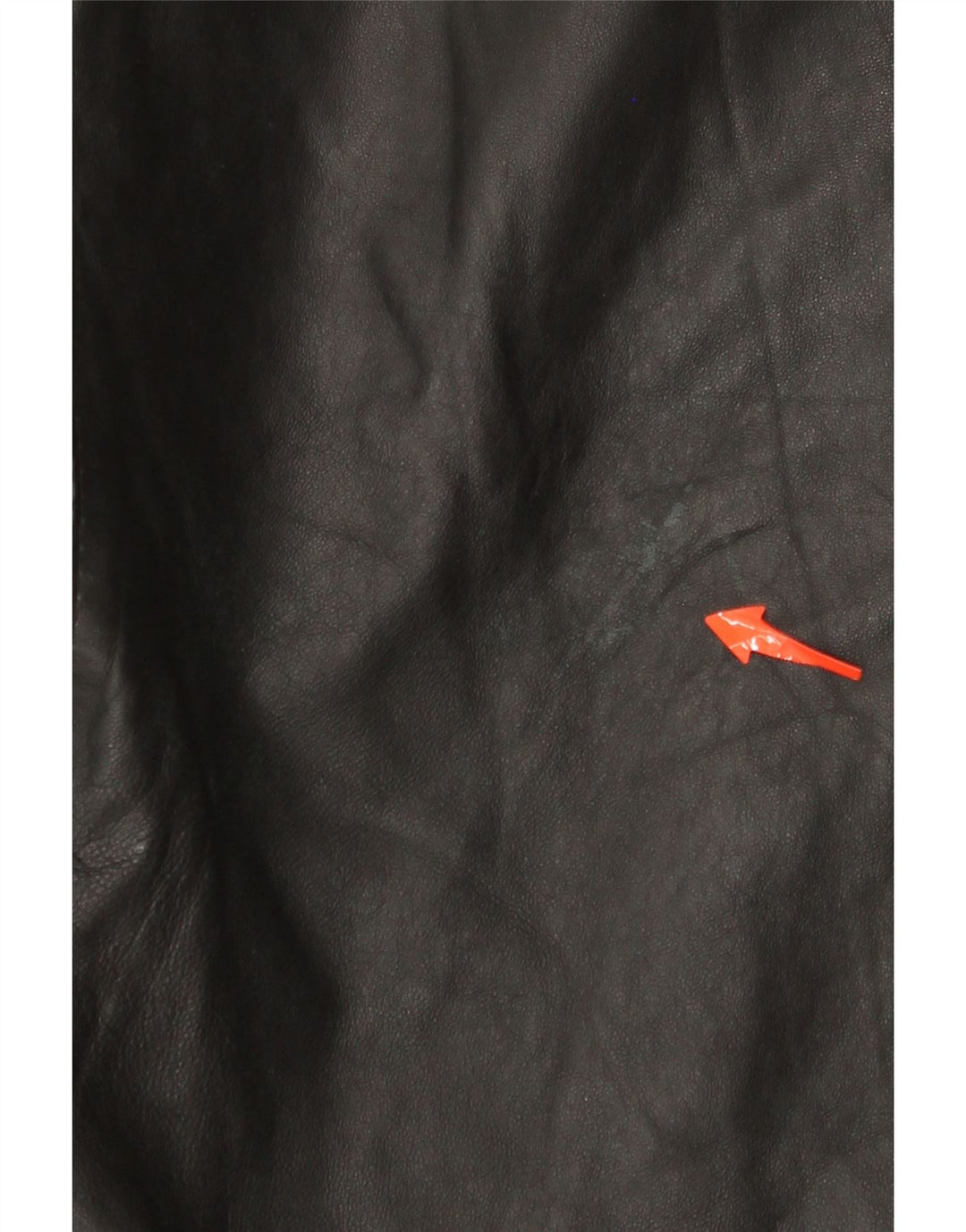 VINTAGE Womens Slim Leather Trousers W30 L33 Black Leather