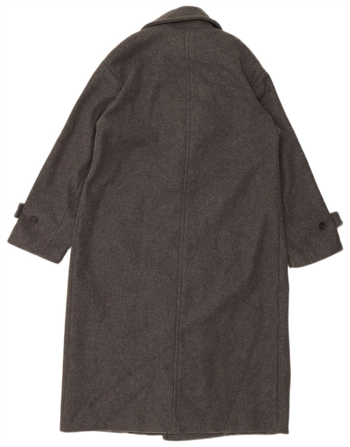 Cappotto doppiopetto oversize da donna Zara UK 10 piccolo poliestere grigio
