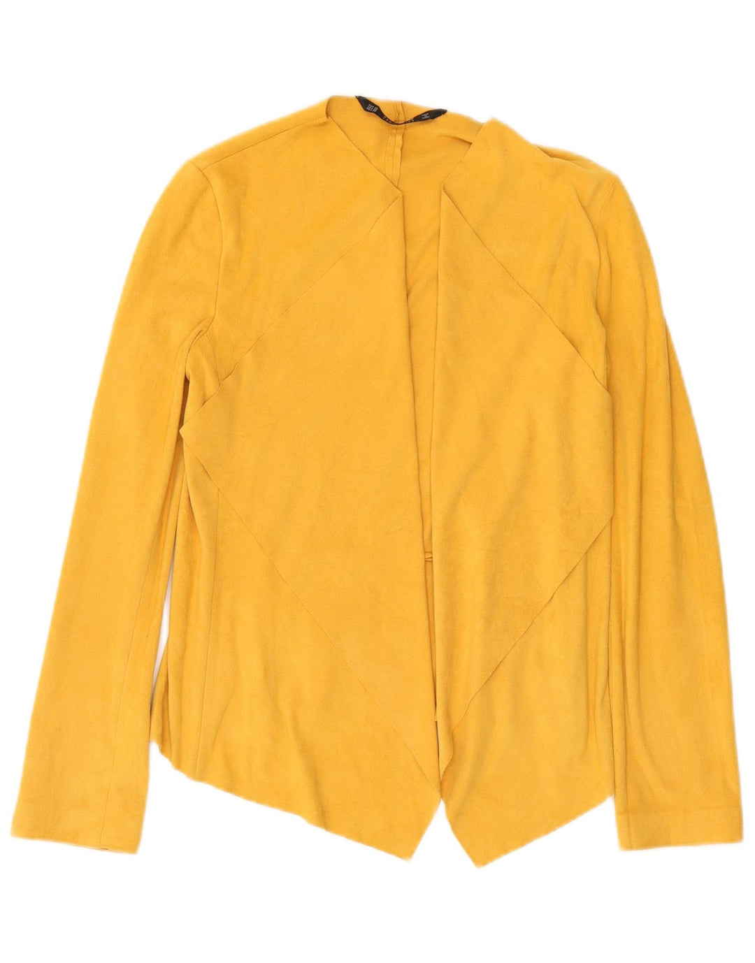 Giacca blazer aperta oversize da donna Zara UK 6 XS poliestere giallo