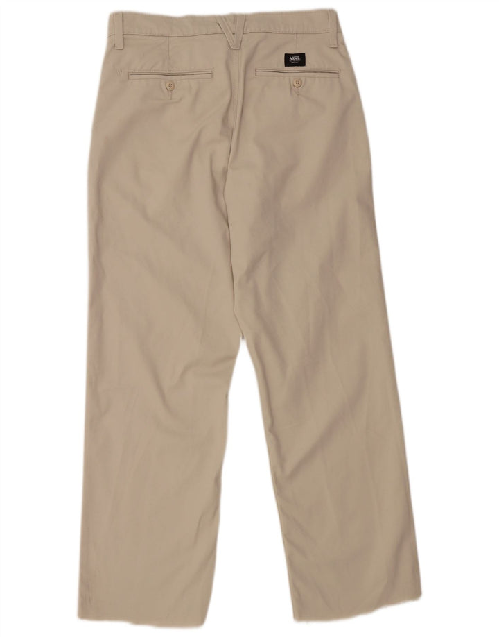 Pantaloni chino larghi da uomo Vans W30 L29 poliestere beige