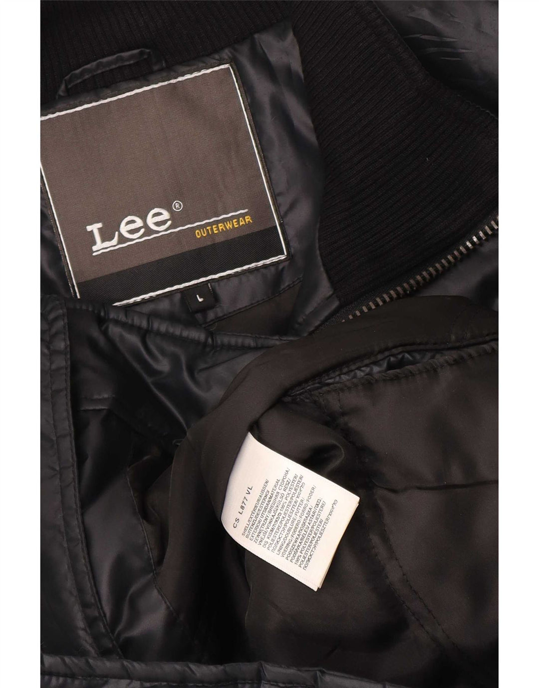 Giacca imbottita da uomo Lee UK 40 grande poliestere nero
