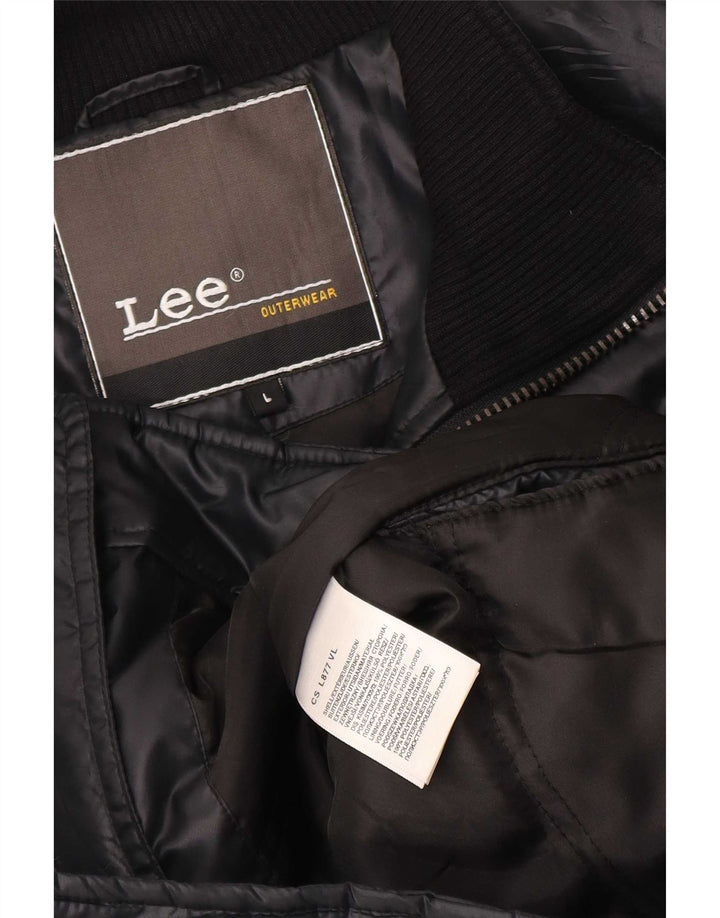 Giacca imbottita da uomo Lee UK 40 grande poliestere nero